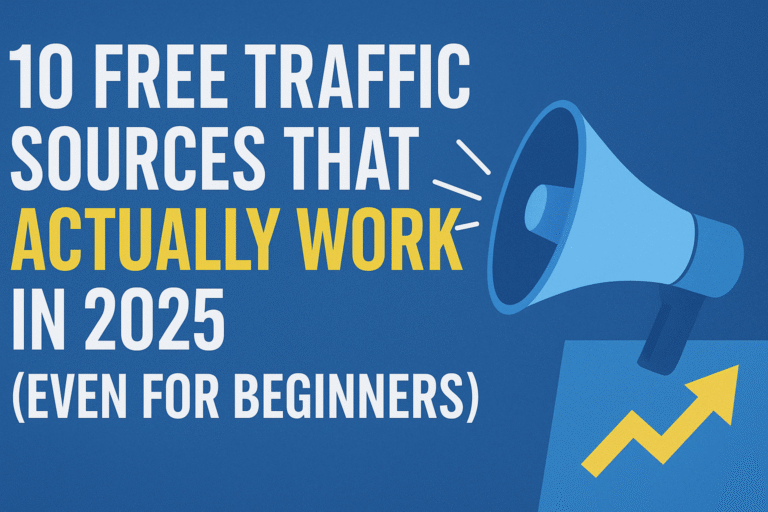 10 Free Traffic Sources That Actually Work in 2025 (Even for Beginners)